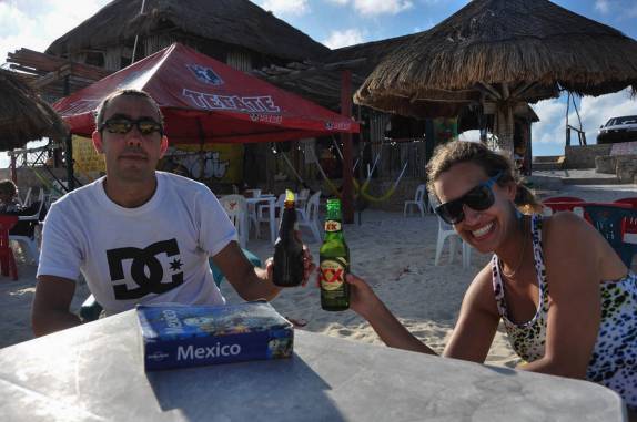 Um brinde à ilha de Cozumel, no litotal de Yucatán, no sul do México